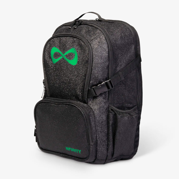 Nfinity Sparkle-rugzak zwart - paars logo