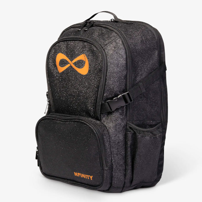 Nfinity Sparkle-rugzak zwart - paars logo