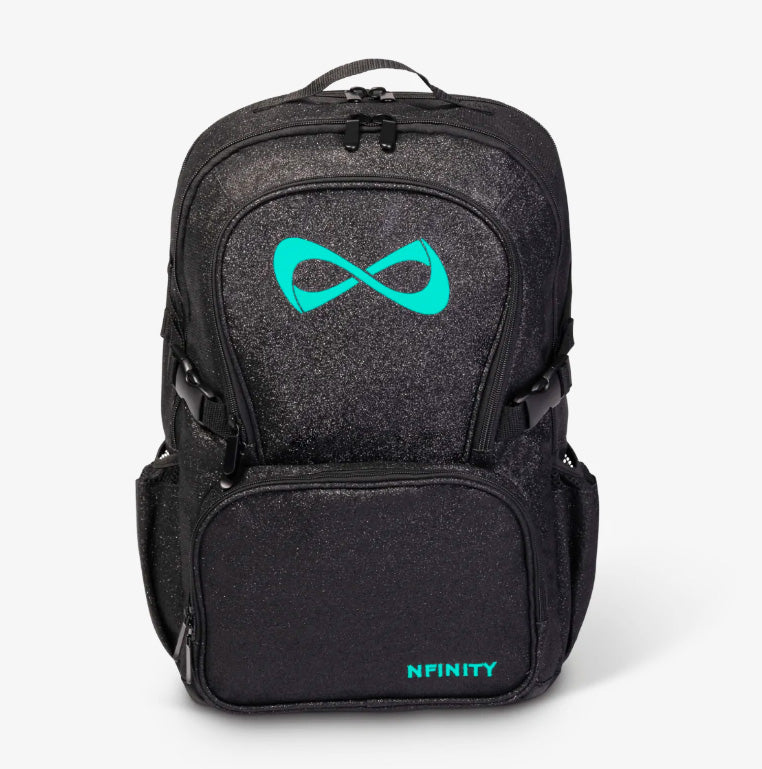 Nfinity Sparkle-rugzak zwart - paars logo