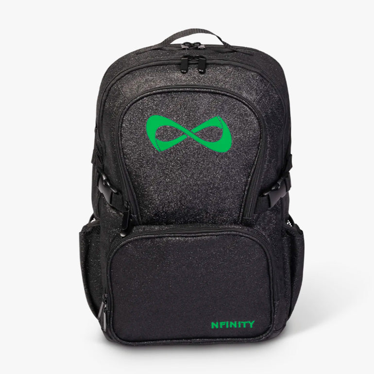 Nfinity Sparkle-rugzak zwart - paars logo