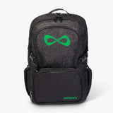 Nfinity Sparkle-rugzak zwart - paars logo