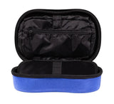 Nfinity rhinestone make up case in royal blue