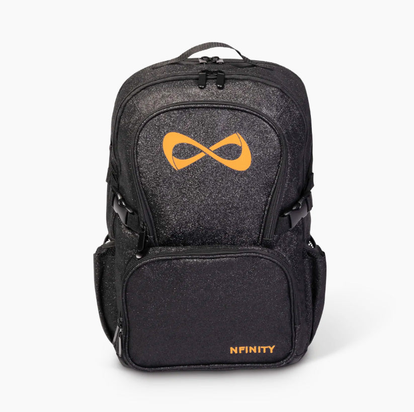 Nfinity Sparkle-rugzak zwart - paars logo