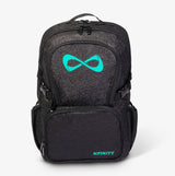 Nfinity Sparkle-rugzak zwart - paars logo